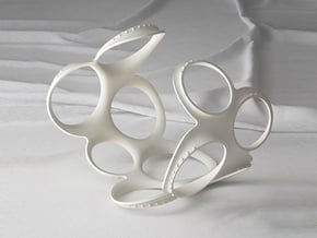 Rings/Bracelets Size Guide in White Natural Versatile Plastic