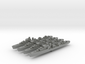 4pk T class British Destroyers 1:2400 WW2 in Gray PA12