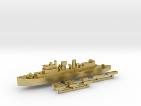 HMCS Prince David & landing craft 1:2400 in Natural Brass