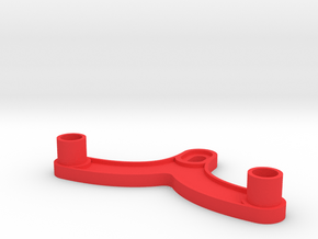 Kyosho Gallop Pipe frame rear connector in Red Processed Versatile Plastic