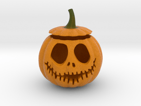 Halloween Pumpkin aka Jack-O-Lantern in Natural Full Color Sandstone
