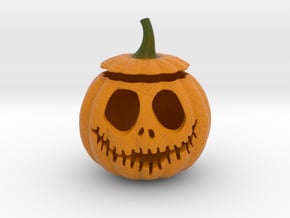Halloween Pumpkin aka Jack-O-Lantern in Natural Full Color Sandstone