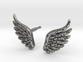 wings_and_stars_stud in Antique Silver