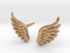 wings_and_stars_stud in Polished Bronze