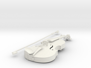 1/3rd scale Violin in White Natural Versatile Plastic
