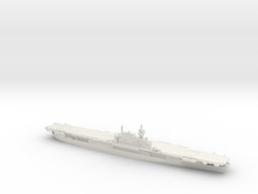 US Yorktown-class Aircraft Carrier in White Natural Versatile Plastic: 1:1200