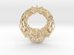Dragon Rockstar Pendant in 14k Gold Plated Brass