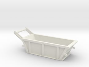 1/87th 5 cubic yard bedding box in White Natural Versatile Plastic