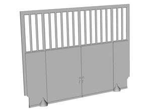 HOus14b - Large gate of the factory in Tan Fine Detail Plastic