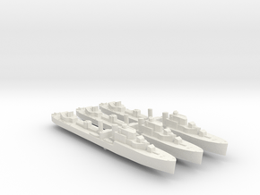 3 pack Havant class destroyer 1:1800 WW2 in White Natural Versatile Plastic