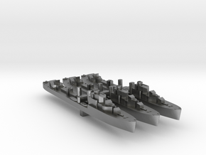 3 pack Havant class destroyer 1:3000 WW2 in Natural Silver