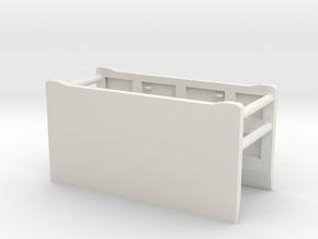 1/50th Excavation Trench Box Shield in White Natural Versatile Plastic