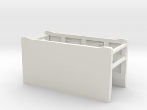 1/50th Excavation Trench Box Shield in White Natural Versatile Plastic