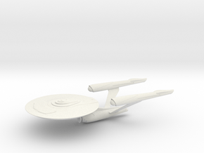 Midway Class Starship in White Natural Versatile Plastic
