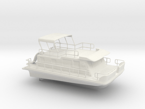 Printle Thing House Boat - 1/24 in White Natural Versatile Plastic