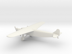 Fokker F.XVIII in White Natural Versatile Plastic: 6mm
