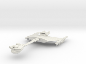 DSC Klingon D6 Cruiser 4.8" in White Natural Versatile Plastic