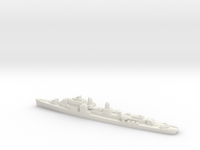 USS Beatty destroyer 1:1800 post WW2 in White Natural Versatile Plastic