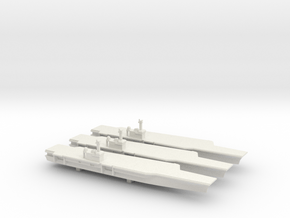 BSAC 220 aircraft carrier x 3, 1/3000 in White Natural Versatile Plastic