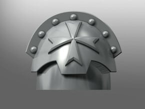 Honoris pattern shoulder pads: Black Teutons in Gray Fine Detail Plastic: Small