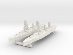 Fuso Class Battleship (1925) [x2] in White Natural Versatile Plastic