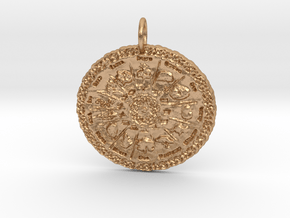 Druid Power Tree Pendant in Natural Bronze: Small