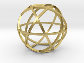Stripsphere6 in Natural Brass