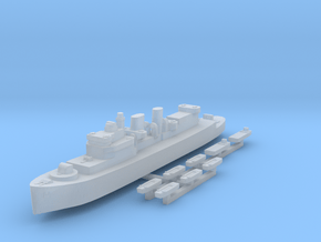 HMCS Prince Henry & landing craft 1:1800 in Smoothest Fine Detail Plastic
