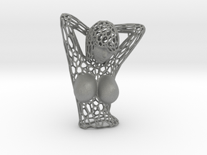 Female Bust Voronoi in Gray PA12