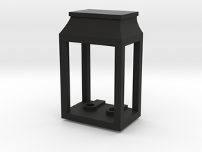 Wall Double Lantern (0.125in Holes) in Black Natural Versatile Plastic