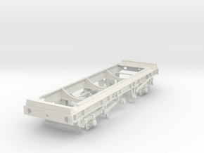 7mm TTA Caustic Soda tank chassis, leaf spring ver in White Natural Versatile Plastic