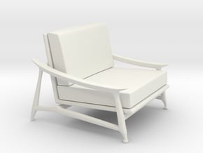 Lounge Chair in White Natural Versatile Plastic