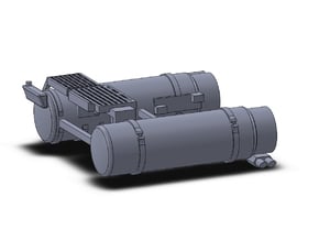 02 703 LNG Tanks Iveco Stralis in Tan Fine Detail Plastic