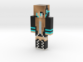 Terquoise-creeper-girl | Minecraft toy in Natural Full Color Sandstone