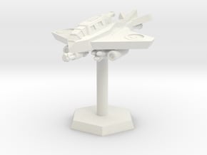 VTOL Fighter (Hovering High) in White Natural Versatile Plastic: Extra Small