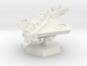 VTOL Fighter (Advancing) in White Natural Versatile Plastic: Extra Small