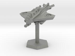 VTOL Fighter (Advancing High) in Gray PA12: Extra Small