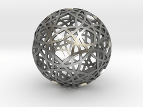 30 circle sphere in Natural Silver