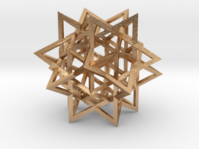 Great Rhombic Triacontahedron in Natural Bronze