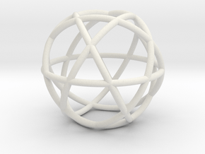 Penta Sphere pendant, small in White Natural Versatile Plastic