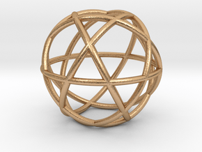 Penta Sphere pendant, small in Natural Bronze