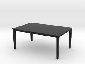 1:24 Dining Room Table for Dollhouse in Black Natural Versatile Plastic