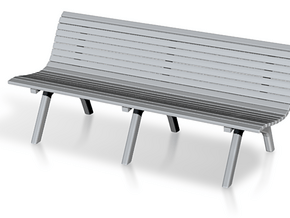Wooden Bench Ver01. 1:24 Scale in Tan Fine Detail Plastic