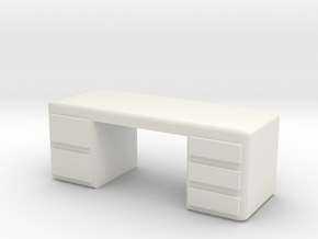 Office Desk 1/35 in White Natural Versatile Plastic