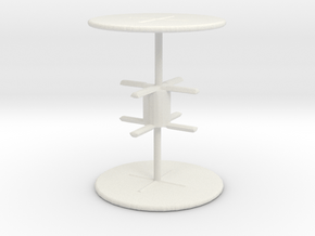 Office Table (x2) 1/76 in White Natural Versatile Plastic