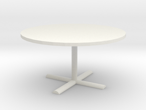 Office Table 1/35 in White Natural Versatile Plastic