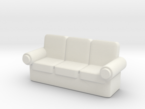 Sofa 1/72 in White Natural Versatile Plastic