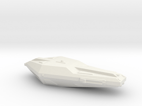3788 Scale Hydran Voltiguer Local Defense Frigate in White Natural Versatile Plastic