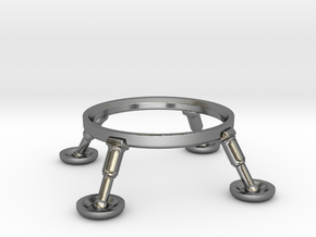 LANDING GEAR STAND for the UFO Ring Box in Polished Silver