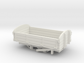 Freelance "Bobber" 3 plank open wagon (O16.5) in White Natural Versatile Plastic